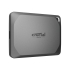 Crucial 1TB X9 Pro External Portable USB-C SSD Silver - up to 1050MB/s Durable Rugged Shock Drop Water Dush Sand Proof for PC MAC PS5 Xbox Android iPad Pro
